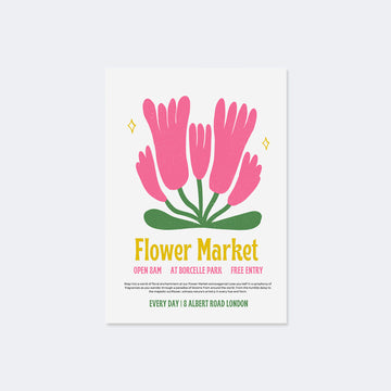 Pinky Flowers Poster